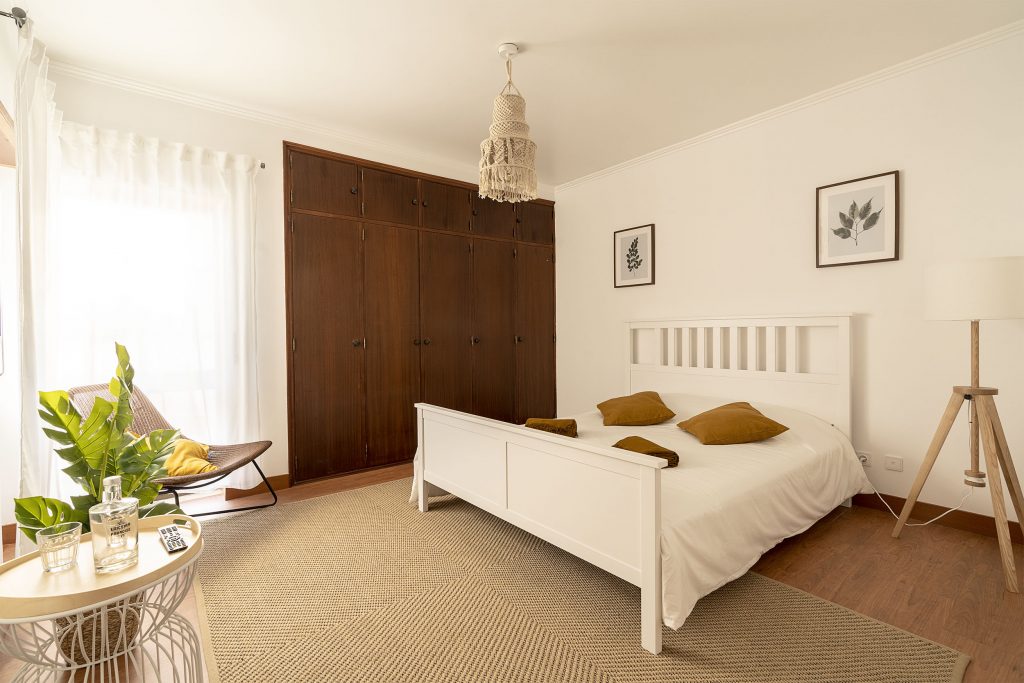 Beautifully decorated double bedroom at Ericeira Paradise Guest House and Suites